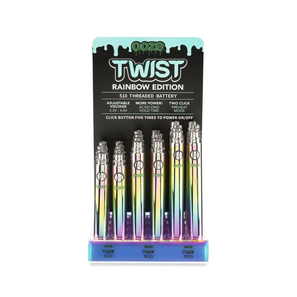 Ooze Rainbow Twist Adjustable Mah Vape Battery